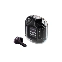 Wireless Bluetooth Earbuds Transparent Display - Black
