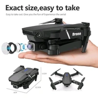 Indian Stuff W8 Smart drone 4K Dual Camera Foldable Remote Control - Black