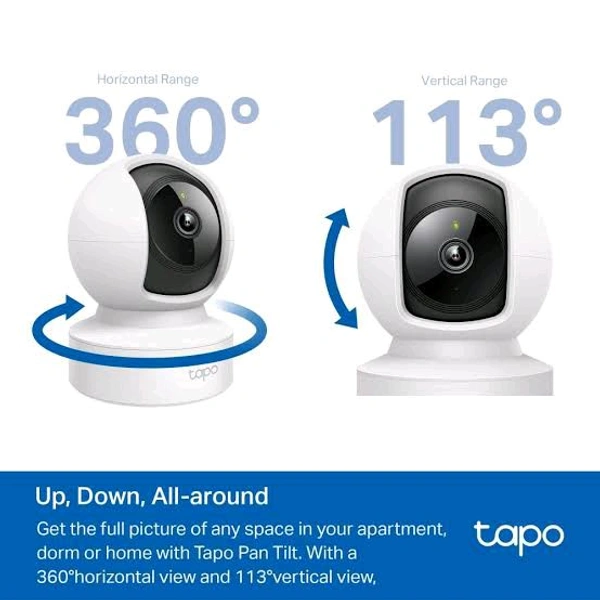 πΈ Tapo C210 (Pack of 2) β 2K Pan/Tilt Smart Wi-Fi Security Cameras - White