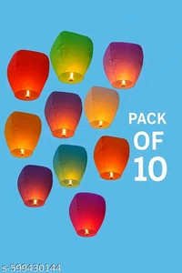 GlowWish Sky Lanterns – 10 Pcs Multicolor Wishing Lights