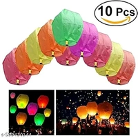 GlowWish Sky Lanterns – 10 Pcs Multicolor Wishing Lights