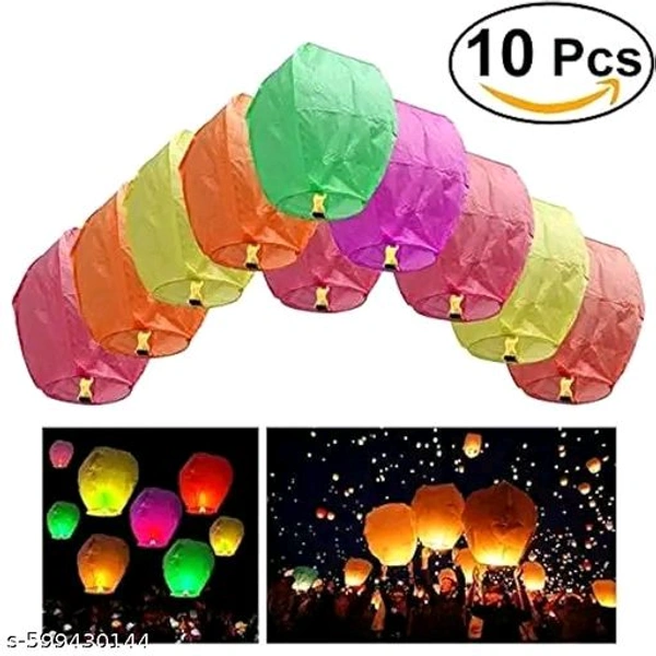 GlowWish Sky Lanterns – 10 Pcs Multicolor Wishing Lights