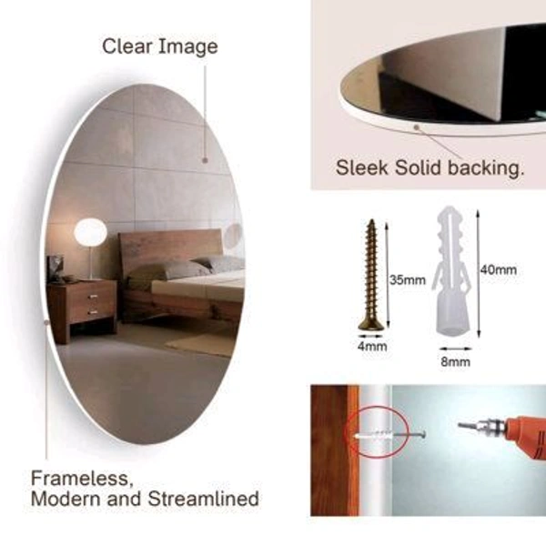 Self-Adhesive Mirror Unbreakable Sticker - Round Small