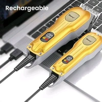 Geemy ✂️ GEEMY GM-6716 Professional Hair Trimmer - Gold