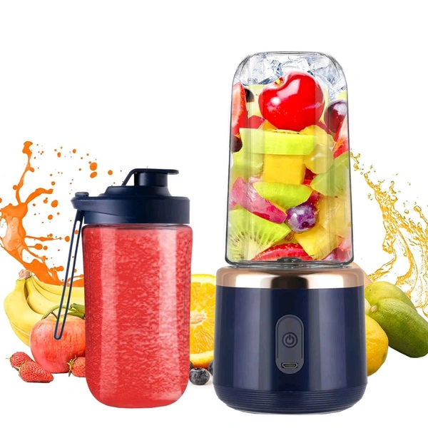 🥤 Portable Rechargeable Electric Juicer | 400ml | Set of 2 Jars - Tolopea