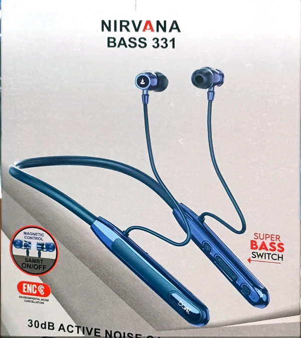 🎧 boAt Nirvana Bass 331 Magnetic Neckband - Blue