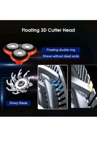 🪒 Rock Light Rechargeable 3-Head Electric Shaver