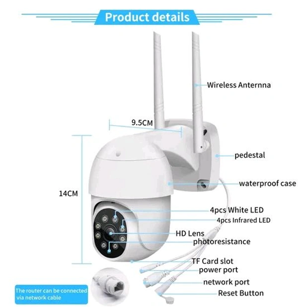 1080P Dual PTZ WiFi Smart Security Camera