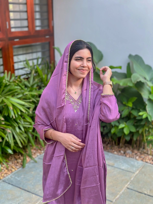 Churidar - XL, Dusty Purple