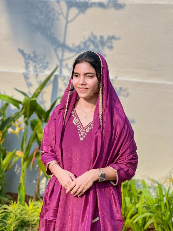 Churidar - XL, Wine Pink