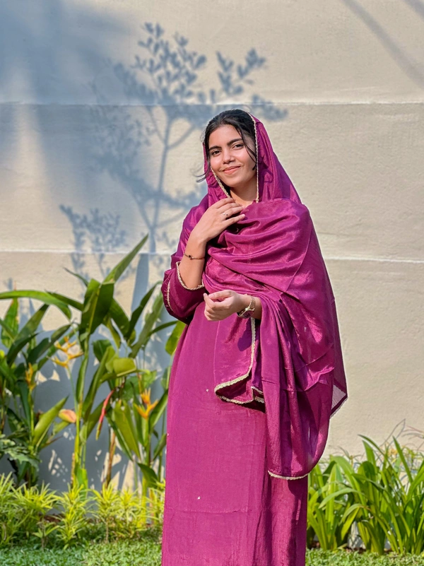 Churidar - XL, Wine Pink