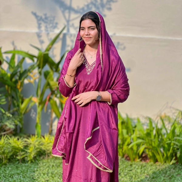 Churidar - XL, Wine Pink