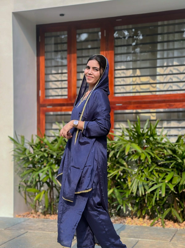 Churidar - XL, Deep Navy Blue
