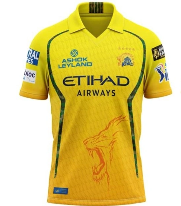 IPL CSK 2026 Team Fan Jersey – Half Sleeve CSK Cricket Polo T-Shirt | Regular Fit Breathable Sportswear Polo Tee for Training, Gym, Outdoor & Match Day Wear