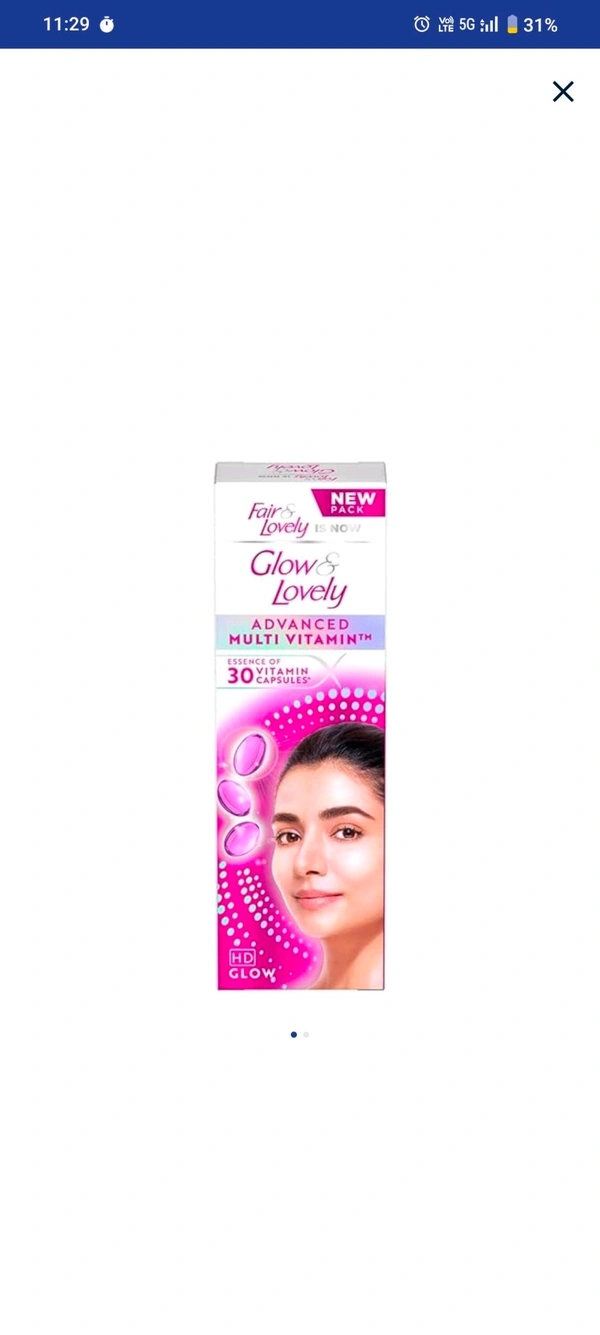Glow & Lovely Advanced Multi Vitamin Face Cream 110g