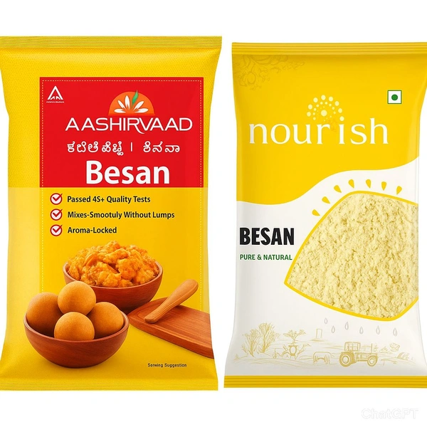 Chana besan pocket (ashirwad or nurish) - 500g