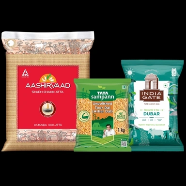 Atta, Rice & Dal