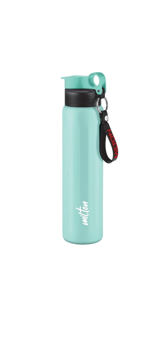 Milton MILTON Maverick 800 Stainless Steel Water Bottle, Leakproof Lid, Single Walled, ISI Certified ,For School, Office, Gym 780 ml - Green