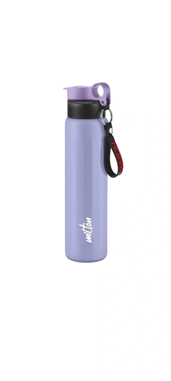 Milton MILTON Maverick 800 Stainless Steel Water Bottle, Leakproof Lid, Single Walled, ISI Certified ,For School, Office, Gym 780 ml - Purple