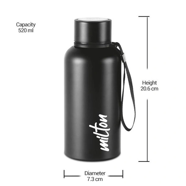 Milton Aura Hot & Cold Water Bottle 500 Ml - Gray