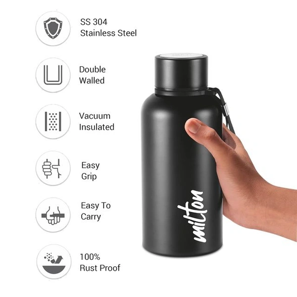 Milton Aura Hot & Cold Water Bottle 500 Ml - Gray