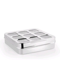 Square Masala Dabba 9 Vatki