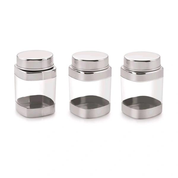 Sizzle Exotic Square Jar Set Of 3