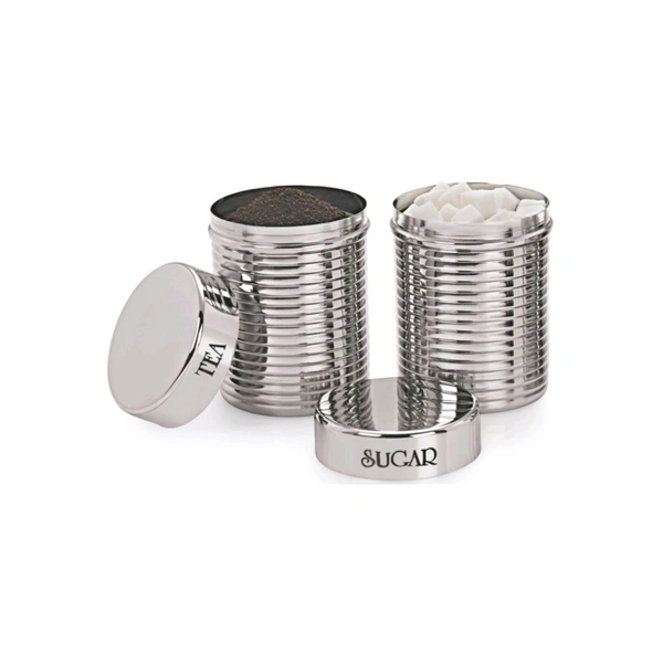 Sizzle Stainless Steel Tea Sugar Container 