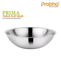 Prabha Prima Triply Tasla Flat Base Without Lid - 0.9L