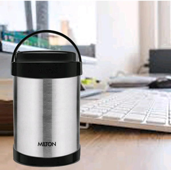 Milton MILTON Royal 4 Stainless Steel Containers with 600 ml Each, PU Insulated, Hot & Cold