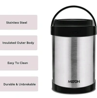 Milton MILTON Royal 4 Stainless Steel Containers with 600 ml Each, PU Insulated, Hot & Cold