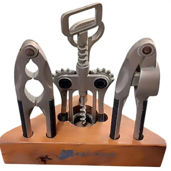 Bar Set Chill Bil+ Tong+ Peg measures+Wine Bottle Combo Set - Base Variant