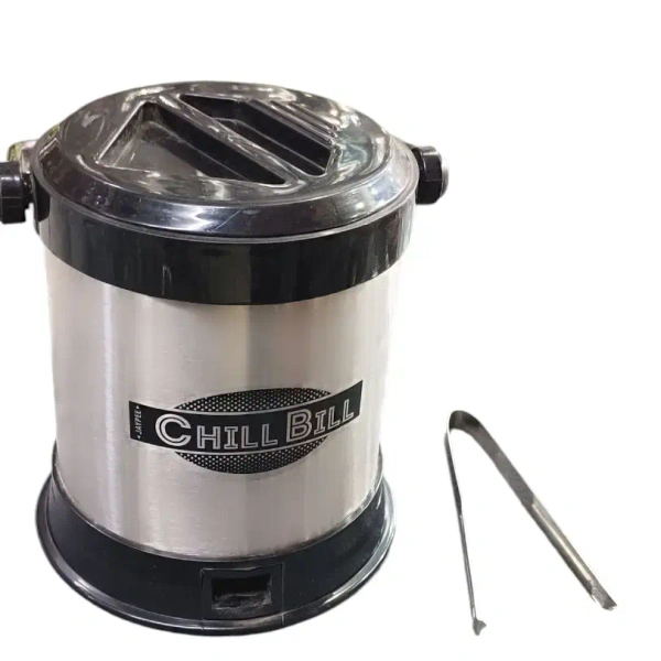 Bar Set Chill Bil+ Tong+ Peg measures+Wine Bottle Combo Set - Base Variant