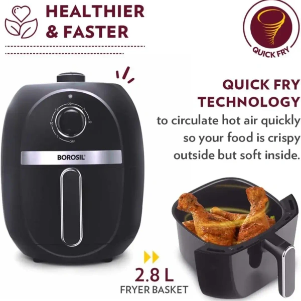 BOROSIL Borosil Best Air Fryer 2.8 Ltr - Base Variant