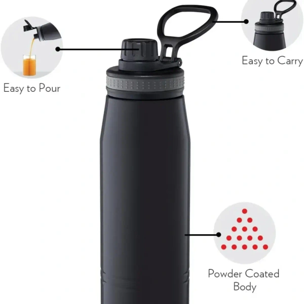 BOROSIL Borosil Hydra GoSports 900 ml Stainless Steel Wate Bottle  Double Wall Vacuum I - Base Variant