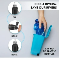BOROSIL Borosil Hydra Rivera 600 Ml Hot N Cold Water Bottle - Base Variant