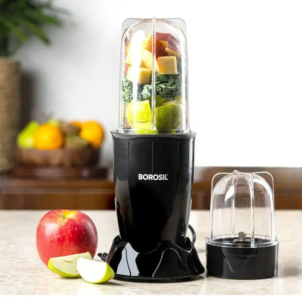 BOROSIL Borosil NutriFresh PB31 Portable Mini-Blender & Grinder, Black 400 W - Base Variant