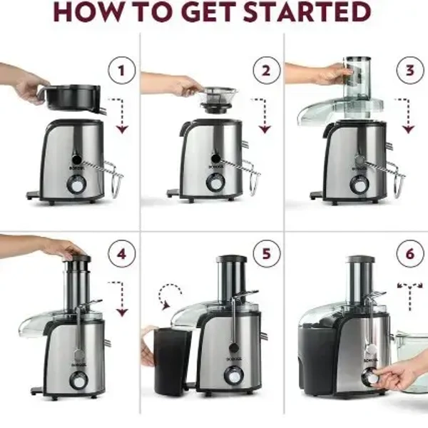 BOROSIL Borosil Primus Plus Juicer  800 W Stainless Steel Centrifugal Juicer - Base Variant