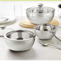 BOROSIL Borosil Serve fresh Curry Server Set Of 3 - Base Variant