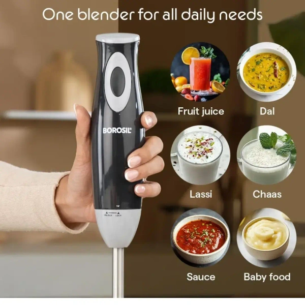 BOROSIL Borosil Smartblend Hand Blender with 800ml Beaker 300W Silent DC Motor - Base Variant