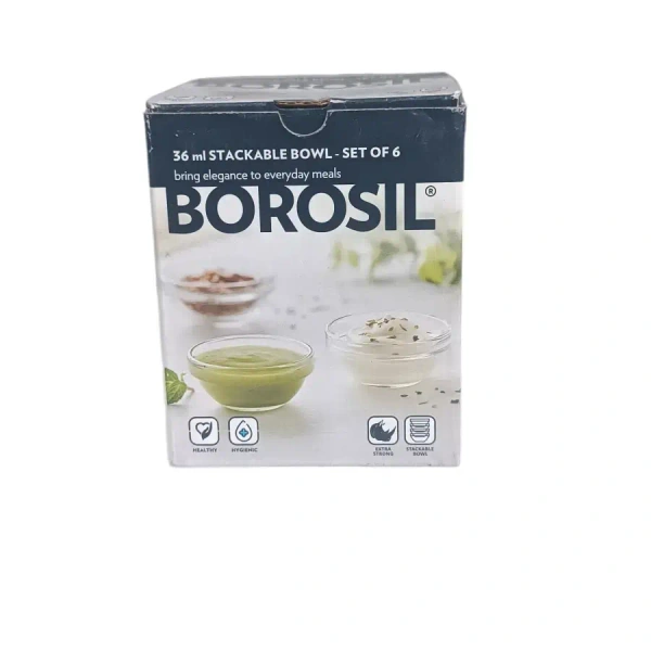 BOROSIL Borosil Stackable Bowl Set Of 6 - Base Variant