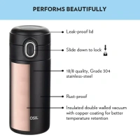 BOROSIL Borosil Traveller 300ml Stainless Steel Water Bottle Double Wall Insulated - Base Variant