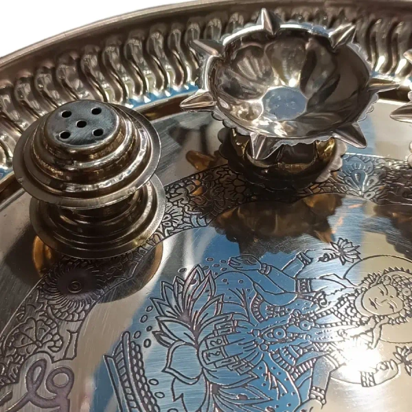 Brass Pooja Thali Big - Base Variant