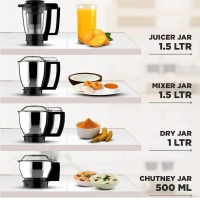 Butterfly Mixer Grinder Magnum 1.2 HP 4 Jar Black - Base Variant
