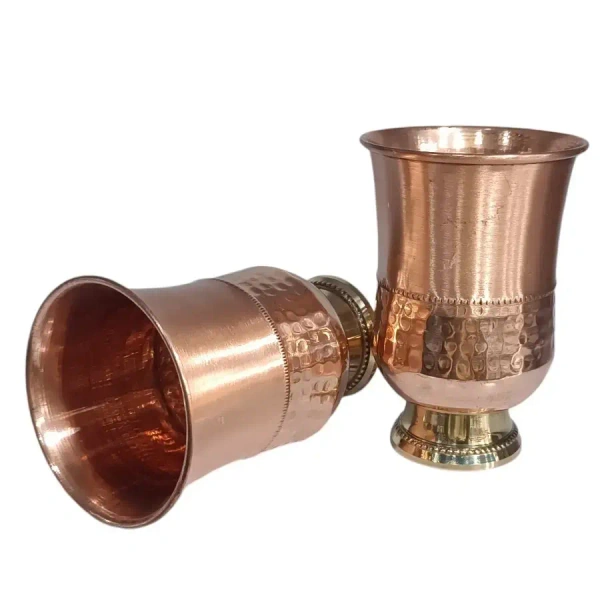 Copper Designer Glass Set Of 4 - Base Variant
