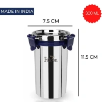 FALCON Flacon Stainless Steel Eco Nxt Tumbler with Steel Lid - Base Variant