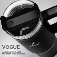 Flair Vogue 750ml Insulated Tumbler with Lid & Straw – Versatile Travel Mug for - Base Variant