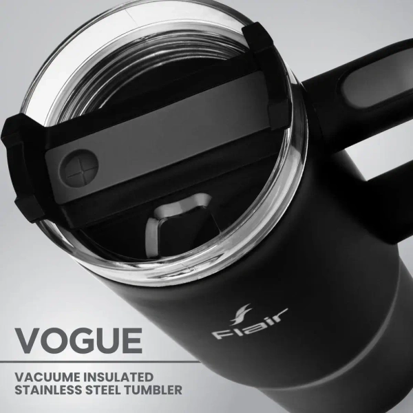 Flair Vogue 750ml Insulated Tumbler with Lid & Straw – Versatile Travel Mug for - Base Variant