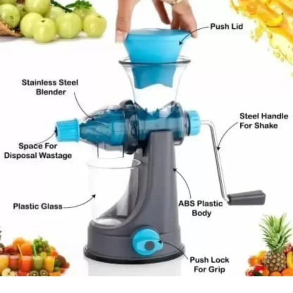 Fruit & Vegetable Steel Handle Juicer Manual - Base Variant