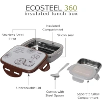 JAYPEE Jaypee  Steel Lunch Box Ecosteel Sr S S Insulated Lunch Box for School - Base Variant
